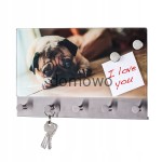 WIESZAK NA ODZIEŻ KLUCZE Z TABLICĄ MAGNETYCZNĄ 2