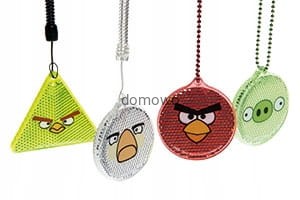 ZAWIESZKA ODBLASKOWA SZTYWNA TWARDA angry birds