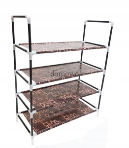 TEKSTYLNY REGAŁ PÓŁKA ORGANIZER NA BUTY 4 PÓŁKI