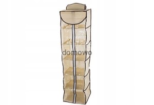 WISZĄCY ORGANIZER REGAŁ DO SZAFY 5 PÓŁEK beż