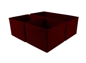 ZESTAW ORGANIZERÓW DO SZUFLAD BORDO 3 szt