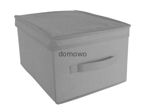POJEMNIK PUDEŁKO ZAMYKANE 28 x 36 x 20 cm szare