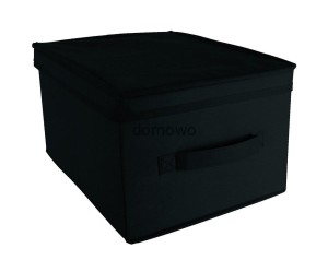 POJEMNIK PUDEŁKO ZAMYKANE 28 x 36 x 20 cm czarne