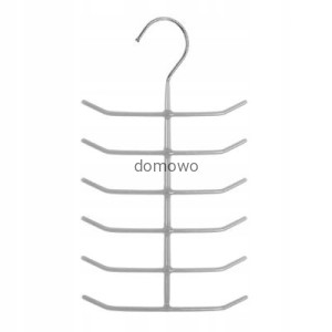 WIESZAK NA KRAWATY PASKI - 12 ramienny jasno szary