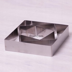 ZESTAW 3 FORM OBRĘCZ KWADRAT TORT CIASTO