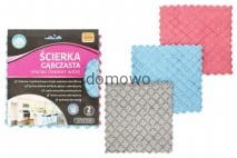 ŚCIERECZKI KUCHENNE zmywaki - 2 szt fibra+gąbka 