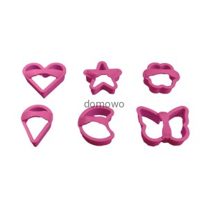 PLASTIKOWE FOREMKI WYKRAWACZE CIASTEK- 6 szt