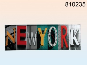 OZDOBA ŚCIENNA BLEJTRAM OBRAZ Z ZEGAREM