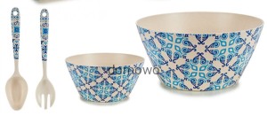 ZESTAW BAMBUSOWYCH MISEK 7cz nieb 2