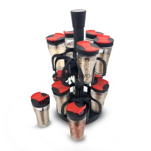 OBROTOWY  STOJAK NA PRZYPRAWY 12 pojemników