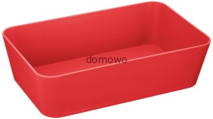MISKA SALATERKA CZERWONA 22 x14 x 6 cm