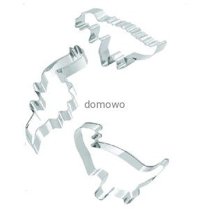 METALOWE FOREMKI WYKRAWACZE DINOZAURY 3 szt