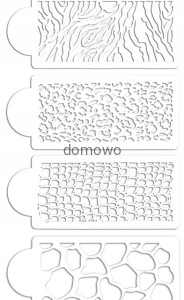 SZABLONY DO MALOWANIA RYSOWANIA NADRUKÓW 4 szt