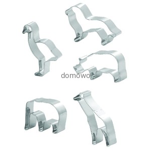 METALOWE FOREMKI WYKRAWACZE DZIKIE ZWIERZĘTA 5 szt