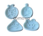PLASTIKOWE FOREMKI WYKRAWACZE 4 szt ANGRY BIRDS