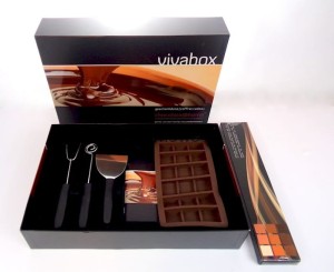 VIVABOX ZESTAW  DO ROBIENIA CZEKOLADY 5 cz
