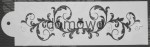 SZABLONY DO MALOWANIA RYSOWANIA NADRUKÓW 30 x10 cm 12
