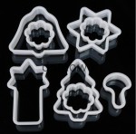 PLASTIKOWE FOREMKI WYKRAWACZE CIASTEK-8 szt