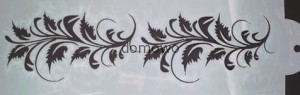 SZABLONY DO MALOWANIA RYSOWANIA NADRUKÓW 30 x10 cm 11