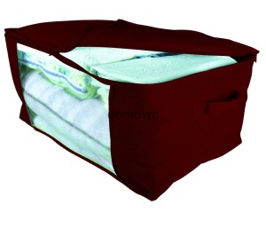 POKROWIEC ORGANIZER odzież pościel 60x40x30 bordow