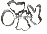 METALOWE FOREMKI WYKRAWACZE WIELKANOC 4 szt
