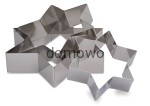 FOREMKA FORMA RAMKA DO CIASTA GWIAZDA - 3szt