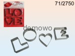 SZABLON FORMA FOREMKI DO WYKRAWANIA---LOVE