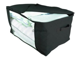 POKROWIEC ORGANIZER odzież pościel 40x40x30 cm czarny