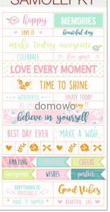NALEPKA NAKLEJKI do scrapbookingu ...;
