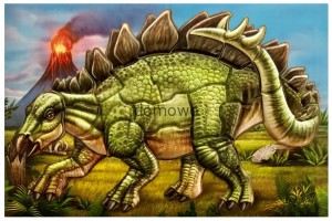 SAMOPRZYLEPNE PUZZLE DO SKŁADANIA DINOZAUR 2
