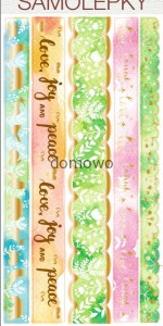 NAKLEJKI PASKI TAŚMY WASHI do scrapbookingu .'