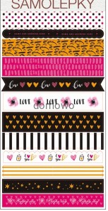 NAKLEJKI PASKI TAŚMY WASHI do scrapbookingu .'.'