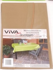 OBRUS OGRODOWY OKRĄGŁY 160 cm beżowy