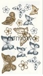 TATUAŻ METALICZNY FLASH TATTOO KALKOMANIA MOTYLE