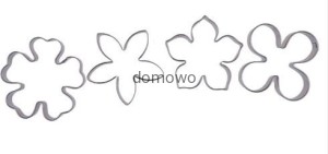 METALOWE FOREMKI WYKRAWACZE KWIATKI 4szt