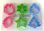 PLASTIKOWE FOREMKI wykrawacze CIASTEK- 6 szt-