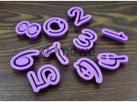 PLASTIKOWE FOREMKI wykrawacze CYFERKI  0-9 10 szt