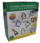 PLASTIKOWE FOREMKI WYKRAWACZE CIASTEK 32szt