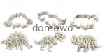 FOREMKI WYKRAWACZE STEMPLE 3D DINOZAURY 3szt