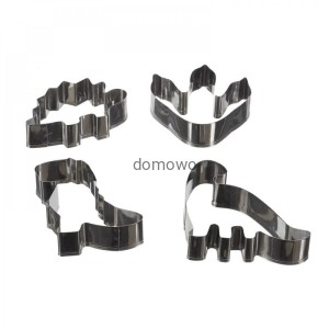METALOWE FOREMKI WYKRAWACZE DINOZAURY 4 szt duże wers.2