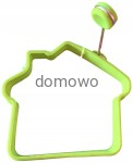 SILIKONOWE PIERŚCIENIE FOREMKA DO JAJEK I PLACKÓW domek