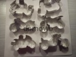 METALOWE FOREMKI WYKRAWACZE MOTOR MOTORY 6 szt