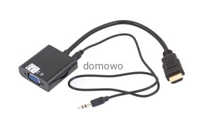 ADAPTER KONWERTER HDMI NA VGA + AUDIO