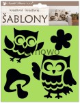 SZABLONY DO MALOWANIA RYSOWANIA NADRUKÓW sowy