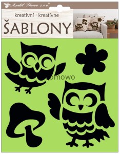 SZABLONY DO MALOWANIA RYSOWANIA NADRUKÓW sowy