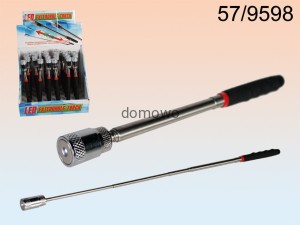 LAMPKA LATARKA TELESKOPOWA z magnesem + dioda Led
