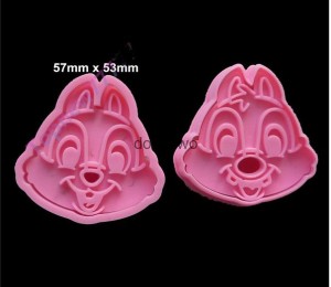 PLASTIKOWE FOREMKI WYKRAWACZE MYSZKI 2 szt