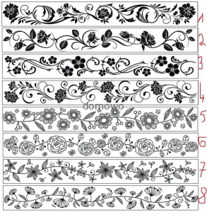 TATUAŻ METALICZNY FLASH TATTOO SZLACZKI  KWIATY