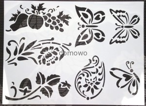 SZABLONY DO MALOWANIA RYSOWANIA NADRUKÓW 29 x 39cm  4