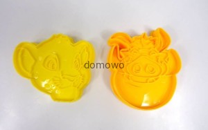 PLASTIKOWE FOREMKI WYKRAWACZE zwierzątka 2 szt